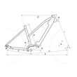 CTM Ruby X Pro 29 női E-bike geometria