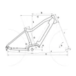 CTM Ruby 27,5 női E-bike geometria