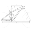 CTM Scroll férfi Fully Mountain Bike geometria