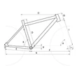 CTM Rein 1.0 férfi Mountain Bike geometria