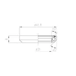 FSA csapágy hl. összetétel-TH-870S ACB 45°x45° 1-1/8 Single S MR042S-OD 41.8