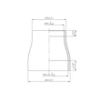 FSA headset NO.57E 8 mm-es ötvözet 1-1/8-tól 1,5-OD 50/62-ig