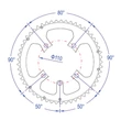 FSA konverter ROAD K-FORCE ABS 5h szürke 110x50T N11 WA422