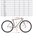 Kona Kahuna 2023 férfi Mountain Bike size chart