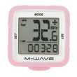 M-Wave Km Ora 14 Funk+Lm Szilikon pink Wifi