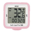 Kép 2/3 - M-Wave Km Ora 14 Funk+Lm Szilikon pink Wifi