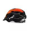 MET Crossover kerékpáros sisak, fényes fekete-narancs
