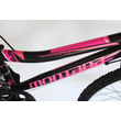 Trans Montana MTB 20 acél gyerek kerékpár fekete-pink