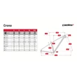 Kép 6/6 - PELLS Crono 3 férfi Cross Kerékpár sizechart