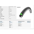Kép 1/4 - Schwalbe Külső 635-40 (28X1 1/2) Marathon Perf Hs420 Green Ec Ref Tw 830G