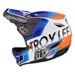 Troy Lee Designs Fejvédő D4 Composite Mips Qualifier White / Blue