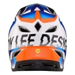 Troy Lee Designs Fejvédő D4 Composite Mips Qualifier White / Blue