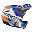 Troy Lee Designs Fejvédő D4 Composite Mips Qualifier White / Blue