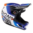 Troy Lee Designs Fejvédő D4 Composite Mips Qualifier White / Blue