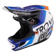 Troy Lee Designs Fejvédő D4 Composite Mips Qualifier White / Blue