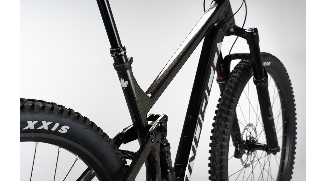 black fluid mountain bike