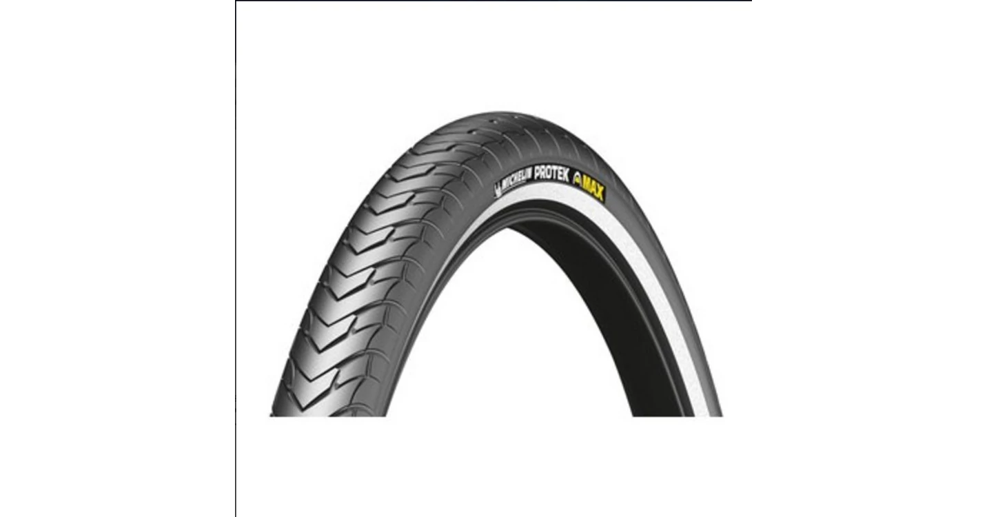 Pneu vélo City/VTC Michelin Protek Cross TR noir/flanc réfléchissant