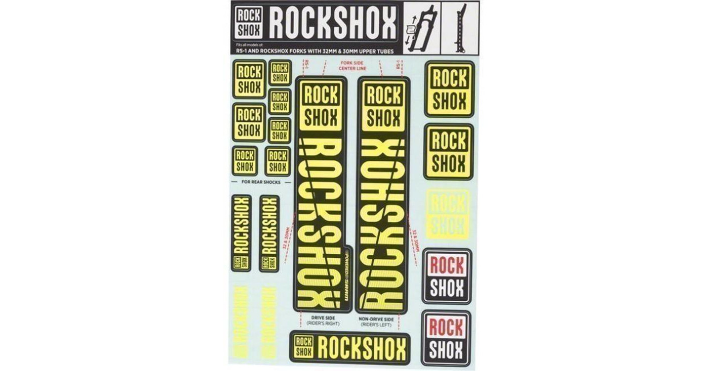 RockShox Sticker Set 35 mm Boxxer/Domain Doppia Corona, 11.4318.003.518