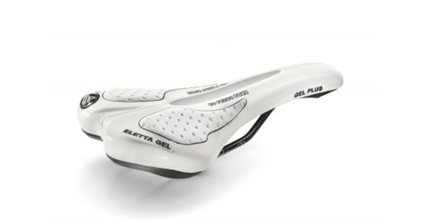 Sella Per Bici Montegrappa SM Eletta Gel 1150 - Made In Italy, Nera, In Ecopelle Con Imbottitura Gel, 275x135 Mm