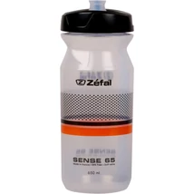 Zefal Kulacs Sense M65 - 650Ml Menetes Átlátszó (Fekete/Narancs)