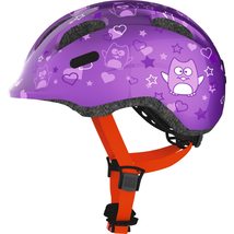 ABUS kerékpáros gyerek sisak Smiley 2.0, In-Mold, purple star, M