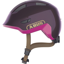 ABUS kerékpáros gyerek sisak Smiley 3.0 ACE LED, In-Mold royal purple