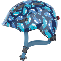 ABUS kerékpáros gyerek sisak Smiley 3.0 LED, In-Mold blue car