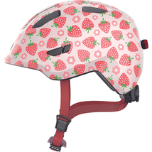ABUS kerékpáros gyerek sisak Smiley 3.0 LED, In-Mold rose strawberry