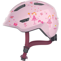 ABUS kerékpáros gyerek sisak Smiley 3.0, In-Mold rose princess