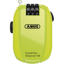 ABUS mini kábellakat számzárral Combiflex StopOver, 65 cm, neon