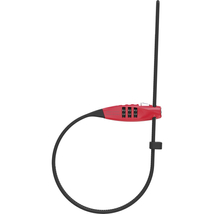 ABUS mini kábellakat számzárral Combiflex TravelGuard, 45 cm, piros