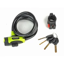 AUTHOR Spirál zár ASL-25 d.10 x 1500mm zöld/fekete