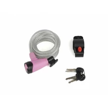 AUTHOR Spirál zár ASL-41 d.8 x 1500mm rózsaszín/fekete