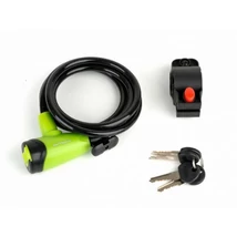 AUTHOR Spirál zár ASL-41 d.8 x 1500mm zöld/fekete