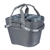 Basil első kosár Classic Carry All Front Basket, KF kompatibilis, kormányadapter nélkül, szürke