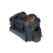 Basil csomagtartó táska Miles Tarpaulin Trunkbag XL Pro MIK, 9-36 literes, fekete narancs