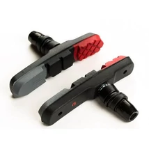 BIKEFUN Fékpofa MTB 72 mm menetes piros/fekete/szürke 