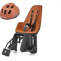 Bobike Gyerekülés Hátra "One" Maxi, Vázra És Csomagtartóra Szerelhető + in-mold gyereksisak szettben csoki barna S