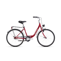 CTM Sandra női City Kerékpár piros / ezüst 16"