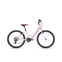 CTM Missy 24 Gyerek Kerékpár matt rózsaszín / lila