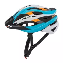 Cratoni Sisak C-tracer blue-orange-silver rubber L-XL 58-62 cm