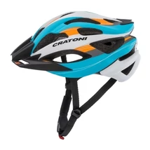 Cratoni Sisak C-tracer blue-orange-silver rubber L-XL 58-62 cm