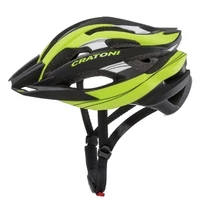 Cratoni Sisak C-tracer lime-black rubber S-M 53-56 cm