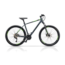 Cross Fusion 9 27,5&quot; férfi Mountain Bike mattszürke-zöld