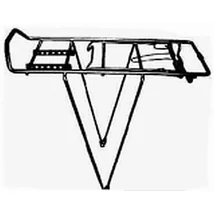 Csepel Csomagtartó 20" Dupla P.+ 130 Kengyel Fekete H&amp;M 