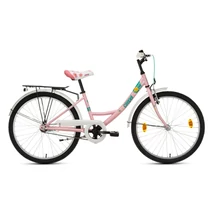 Csepel HAWAII 24" GR 2023 Gyerek Kerékpár rózsaszín virág minta