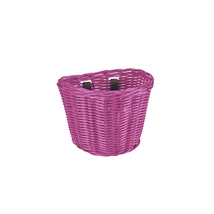 Electra Kosár első rattan kicsi Hot Pink