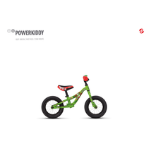Ghost Powerkiddy 12 2021 Futókerékpár green