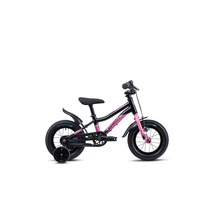 GHOST POWERKID 12 Gyerek Kerékpár Metallic Black / Pearl Pink Gloss