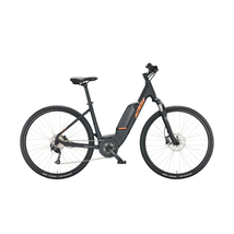KTM MACINA CROSS A410 2022 női E-bike black matt (orange+grey)
